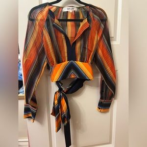 DVF Silk Crop Top